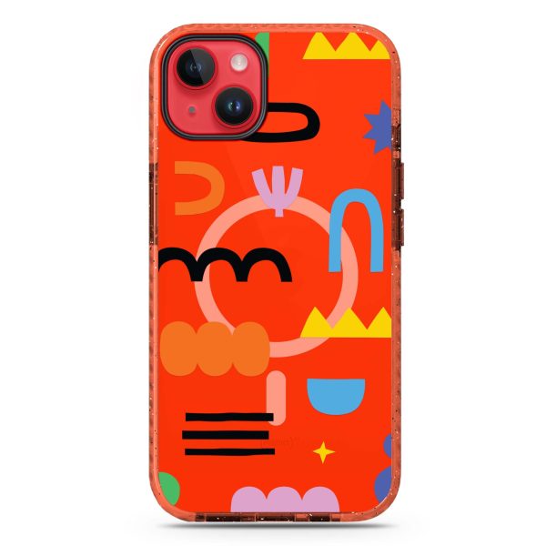 Abstract Doodles Pattern iPhone 14 Plus MagSafe Compatible Durashock Case Online