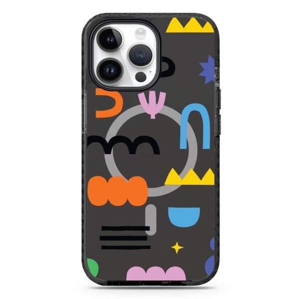 Abstract Doodles Pattern MagSafe Compatible Durashock Case Fashion