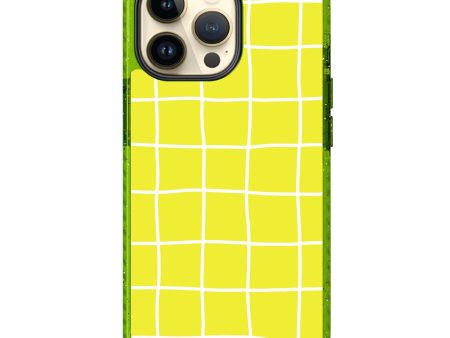 Yellow Checked Pattern Durashock Case Supply