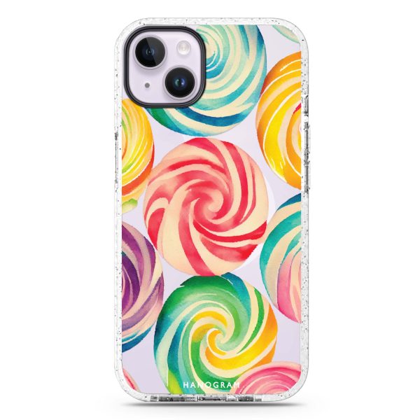 Abstract Candy iPhone 14 Plus MagSafe Compatible Durashock Case Sale