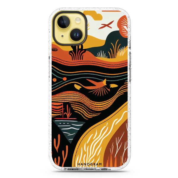 Abstract painting iPhone 14 Plus MagSafe Compatible Durashock Case Online now