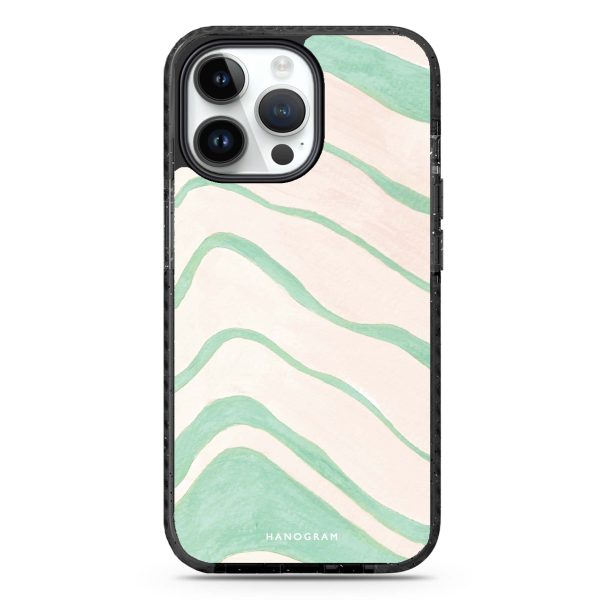 Abstract Paint Pattern iPhone 14 Pro Max MagSafe Compatible Durashock Case Fashion