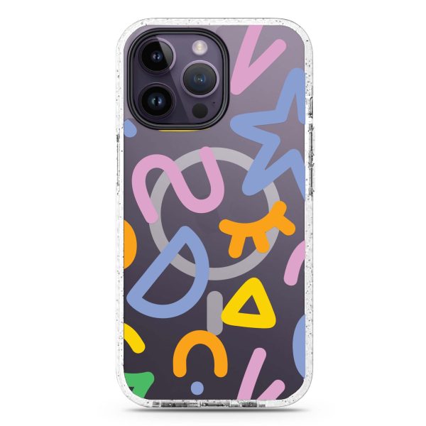 Abstract Doodles MagSafe Compatible Durashock Case For Cheap