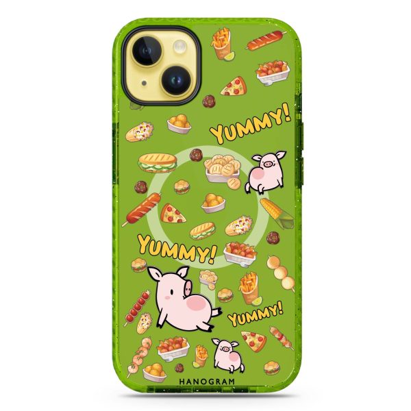 Yummy Piggy iPhone 14 Plus MagSafe Compatible Durashock Case For Discount