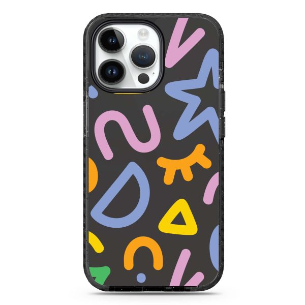 Abstract Doodles iPhone 14 Pro Durashock Case Online Sale