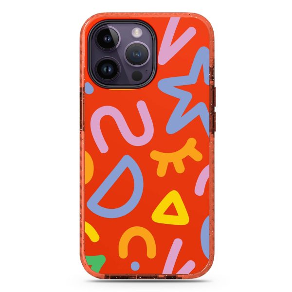 Abstract Doodles iPhone 14 Pro Max Durashock Case Discount