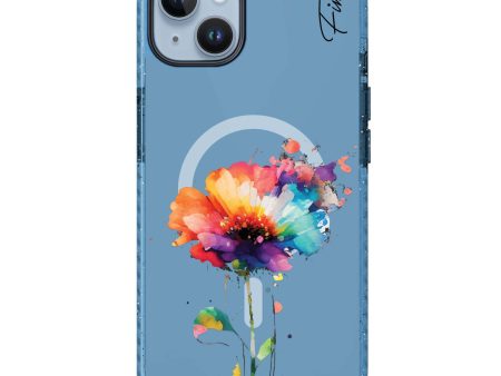 A Beautiful Watercolour Flower iPhone 14 MagSafe Compatible Durashock Case Online Hot Sale