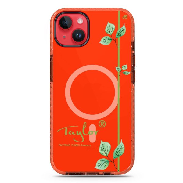 #15-0343 Greenery II iPhone 14 Plus MagSafe Compatible Durashock Case Online now