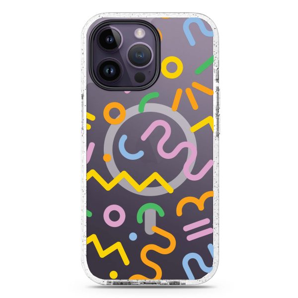 Abstract Doodles iPhone 14 Pro Max MagSafe Compatible Durashock Case For Sale