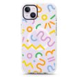 Abstract Doodles iPhone 14 Plus MagSafe Compatible Durashock Case Cheap