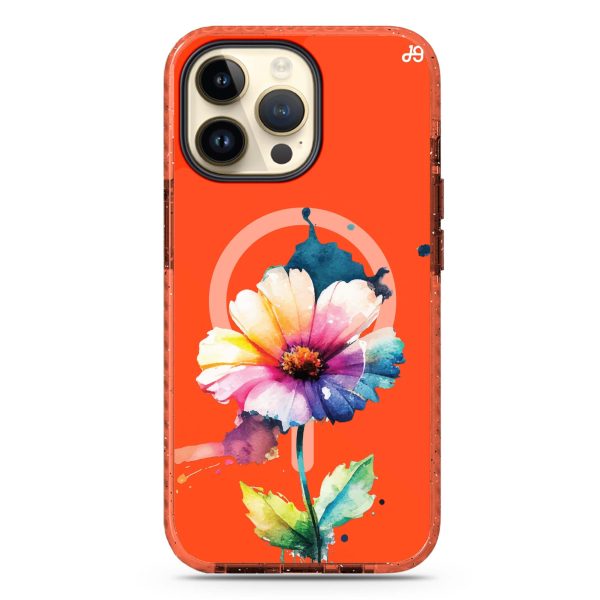 A Beautiful Flower iPhone 14 Pro MagSafe Compatible Durashock Case For Sale