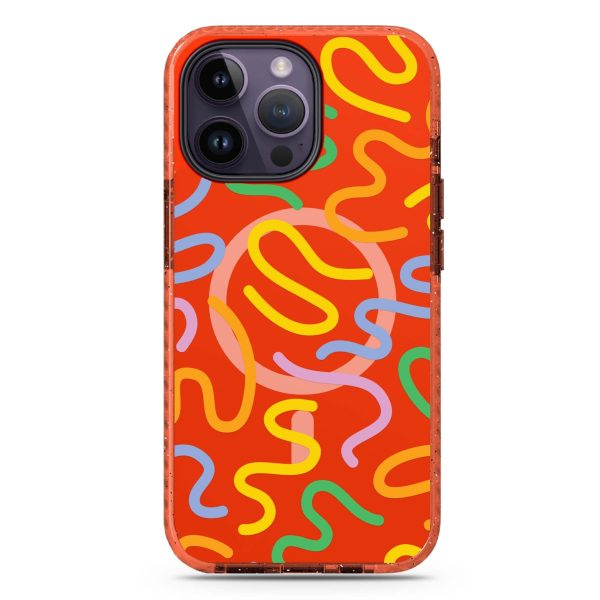 Abstract Doodles MagSafe Compatible Durashock Case Online