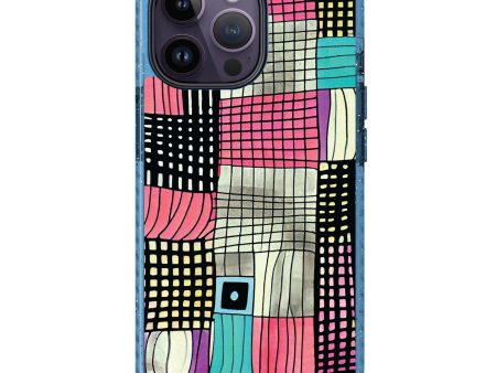 Abstract Checked Pattern MagSafe Compatible Durashock Case Fashion