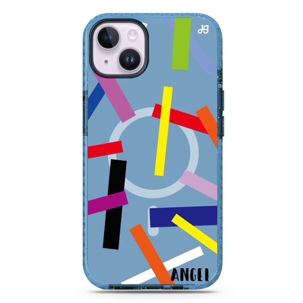 Abstract Art iPhone 14 Plus MagSafe Compatible Durashock Case Hot on Sale