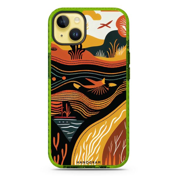 Abstract painting iPhone 14 Plus MagSafe Compatible Durashock Case Online now