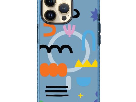 Abstract Doodles Pattern MagSafe Compatible Durashock Case Fashion