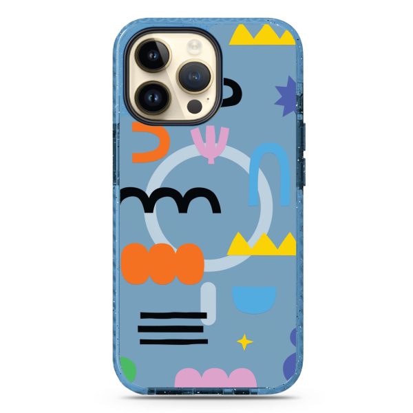 Abstract Doodles Pattern MagSafe Compatible Durashock Case Fashion