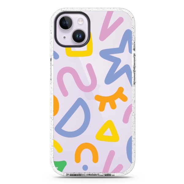 Abstract Doodles iPhone 14 Plus Durashock Case For Sale