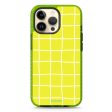 Yellow Checked Pattern iPhone 14 Pro Max Durashock Case Sale