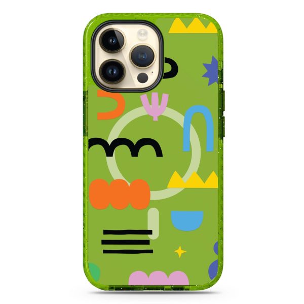 Abstract Doodles Pattern iPhone 14 Pro Max MagSafe Compatible Durashock Case Online