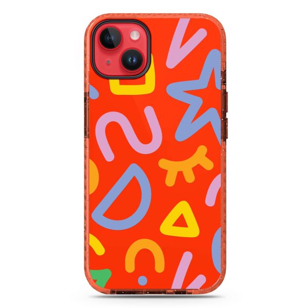 Abstract Doodles iPhone 14 Plus Durashock Case For Sale