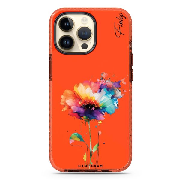 A Beautiful Watercolour Flower iPhone 14 Pro Max Durashock Case Hot on Sale