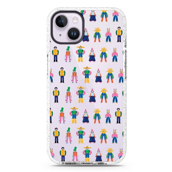 Abstract People Family iPhone 14 Plus Durashock Case For Cheap