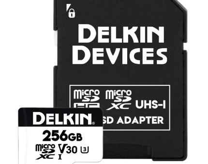 Delkin Devices 256GB Hyperspeed UHS-I microSDXC Memory Card with SD Adapter Online Sale