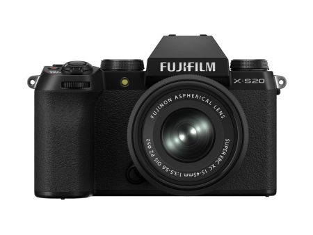 Fujifilm X-S20 Mirrorless  Digital Camera with XC15-45mmF3.5-5.6 OIS PZ Lens Kit (Black) Supply