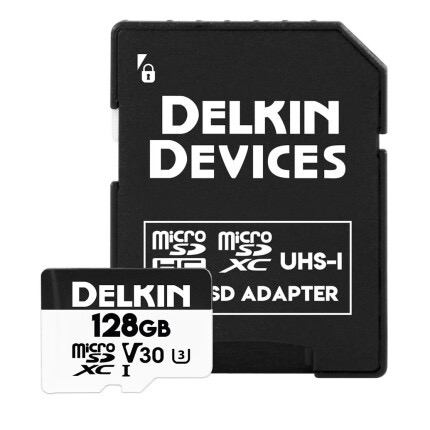 Delkin 128GB ACTION HYPERSPEED microSD U3 Card Cheap