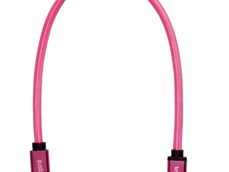 Kondor Blue iJustine Male USB-C 3.2 Gen 2 Right Angle Cable (1, Pink) Cheap