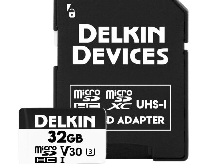 Delkin Devices 32GB Hyperspeed UHS-I SDHC Memory Card with SD Adapter Online Hot Sale