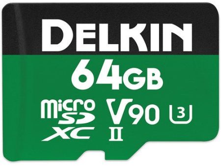 Delkin Devices 64GB POWER UHS-II microSDXC Memory Card with microSD Adapter Cheap