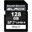 Delkin BLACK 128GB UHS-II Rugged SD Card 300 250 on Sale